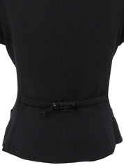 メデューサボタン半袖ジャケット ブラック