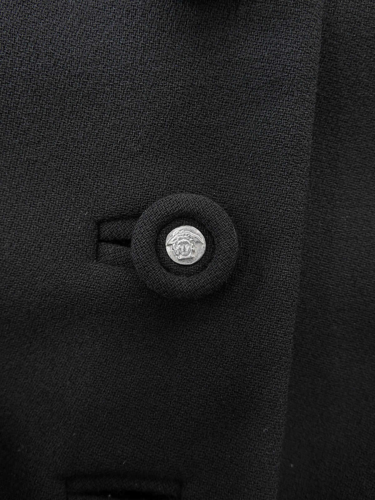 メデューサボタン半袖ジャケット ブラック