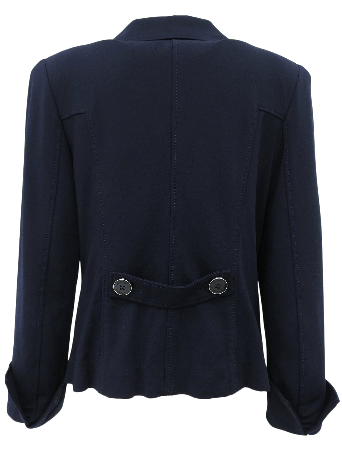 ロゴボタンショートジャケット ネイビー