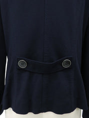 ロゴボタンショートジャケット ネイビー