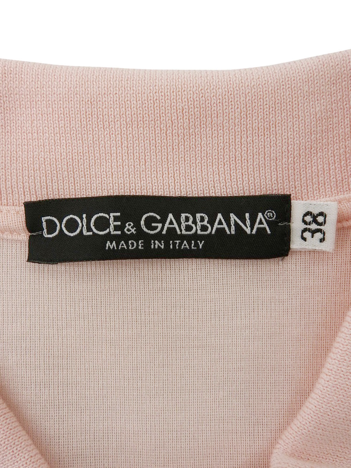 スナップボタンロゴポロシャツ ピンク