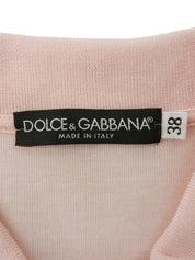 スナップボタンロゴポロシャツ ピンク