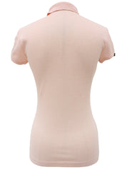 スナップボタンロゴポロシャツ　ピンク