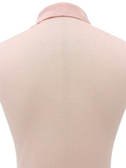 スナップボタンロゴポロシャツ　ピンク