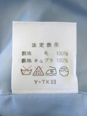 ウールチェックパターンセットアップ イエロー/ライトブルー