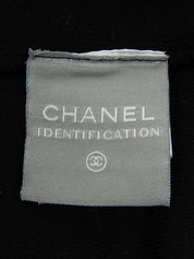 2004 运动系列标志 CC 商标 V 领短袖连衣裙（黑色）