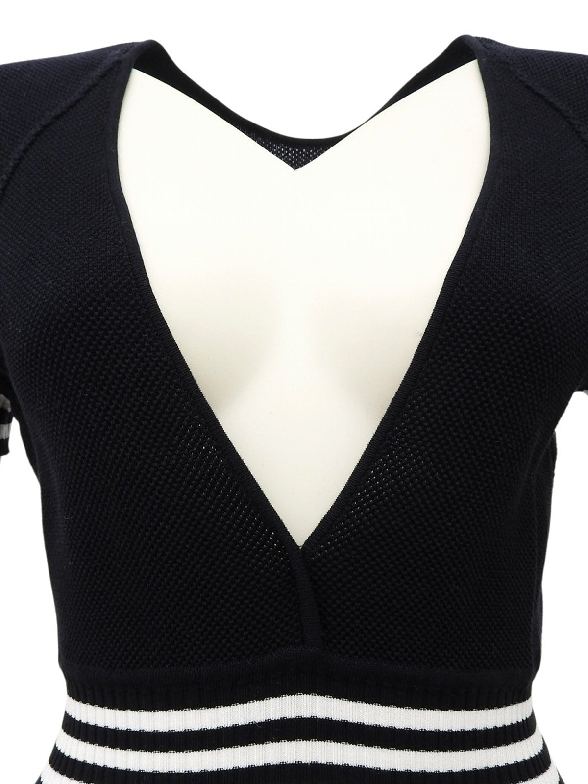 2004年製 スポーツラインロゴCCマークVネックハーフスリーブワンピース ブラック