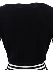 2004年製 スポーツラインロゴCCマークVネックハーフスリーブワンピース ブラック