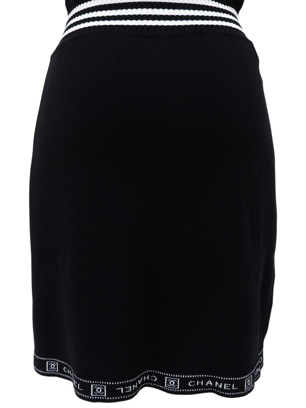 2004年製 スポーツラインロゴCCマークVネックハーフスリーブワンピース ブラック