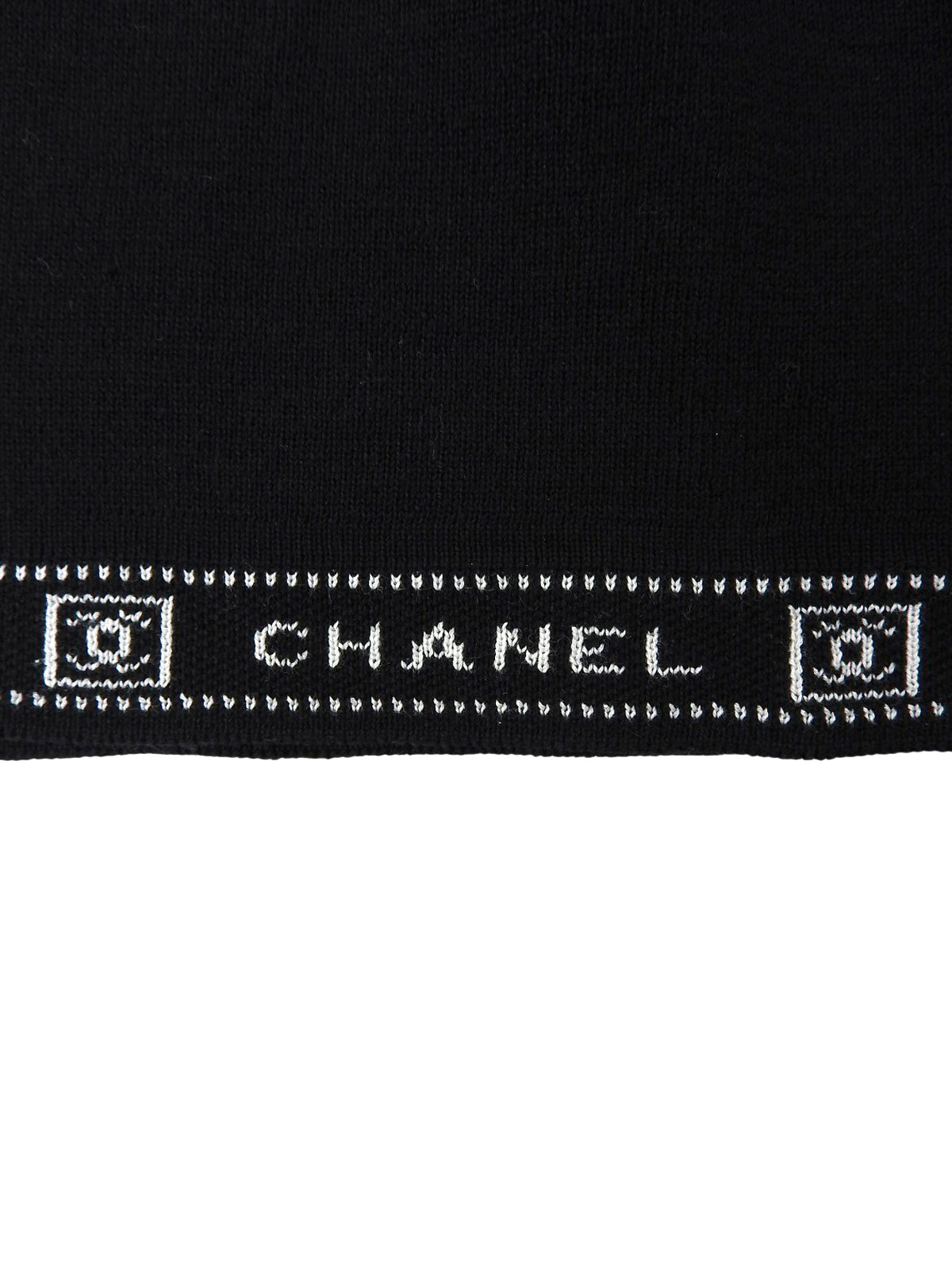 2004年製 スポーツラインロゴCCマークVネックハーフスリーブワンピース ブラック