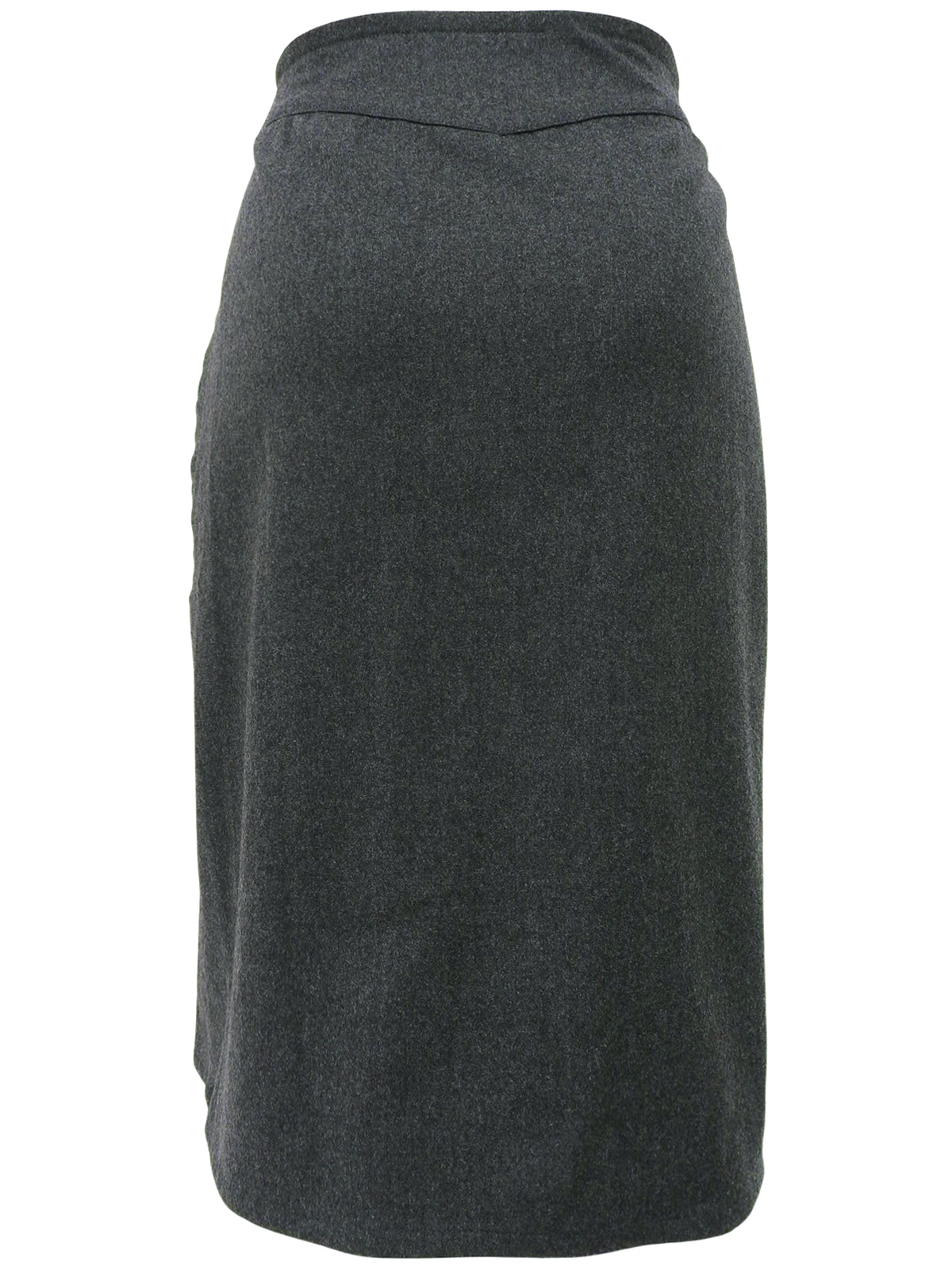 ウエストベルトデザインスカート グレー