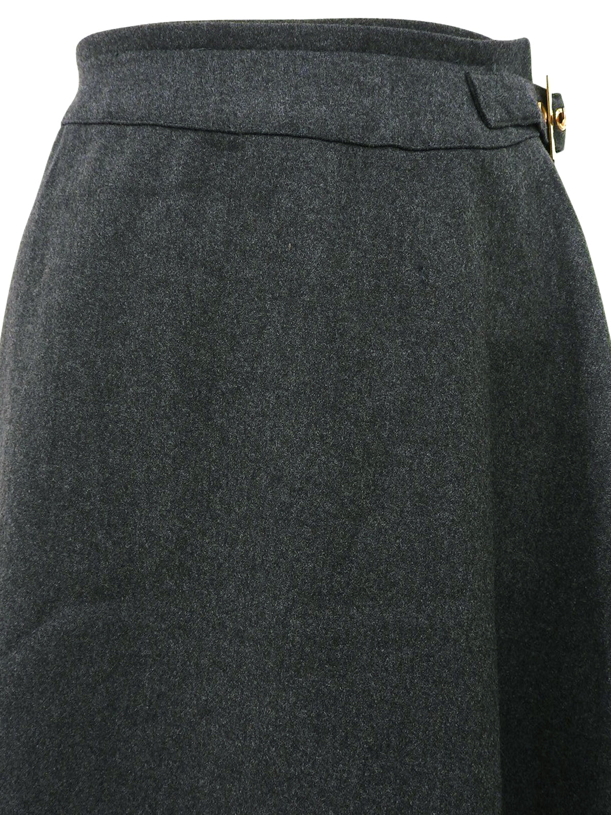 ウエストベルトデザインスカート グレー