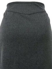 ウエストベルトデザインスカート グレー