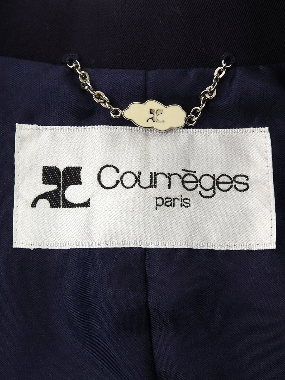 ウールダブルブレストジャケット ネイビー