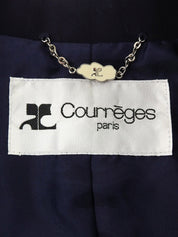 ウールダブルブレストジャケット ネイビー