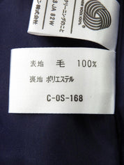 ウールダブルブレストジャケット ネイビー