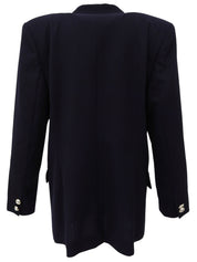 ウールダブルブレストジャケット ネイビー