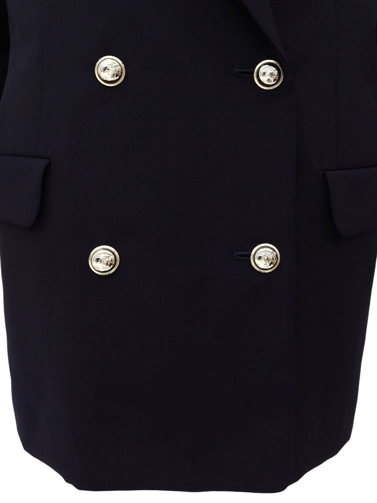 ウールダブルブレストジャケット ネイビー