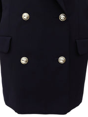 ウールダブルブレストジャケット ネイビー