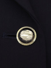 ウールダブルブレストジャケット ネイビー