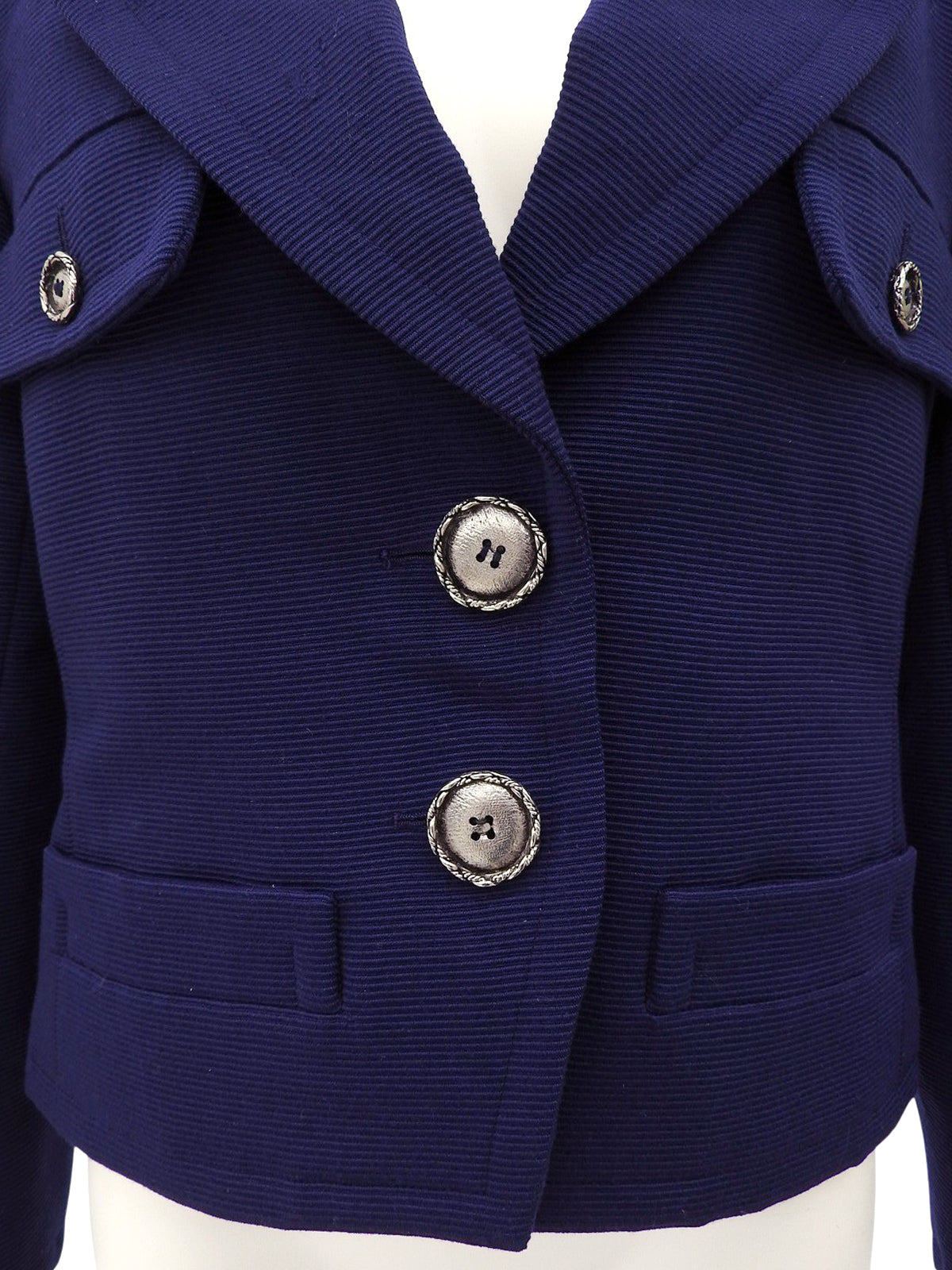 エディ・スリマン期 ジャガードショートジャケット ネイビー