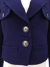 エディ・スリマン期 ジャガードショートジャケット ネイビー