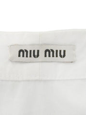 フリルノースリーブトップス ホワイト