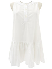 フリルノースリーブトップス ホワイト