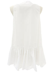 フリルノースリーブトップス ホワイト