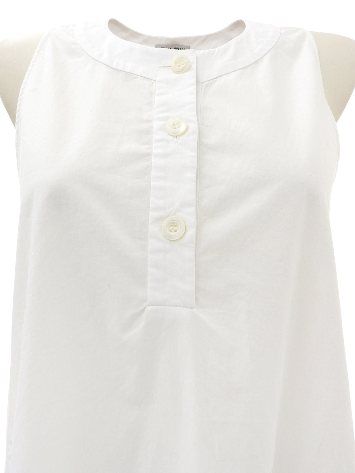 フリルノースリーブトップス ホワイト