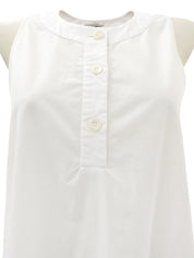 フリルノースリーブトップス ホワイト