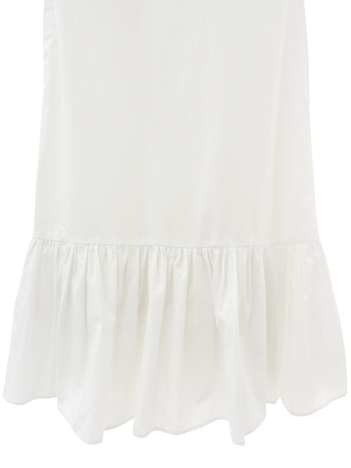 フリルノースリーブトップス ホワイト