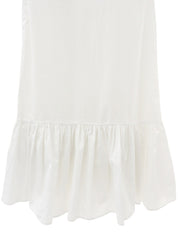 フリルノースリーブトップス ホワイト