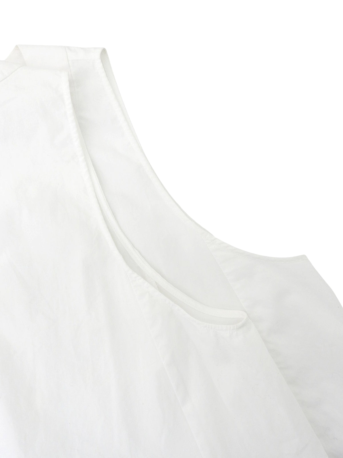 フリルノースリーブトップス ホワイト