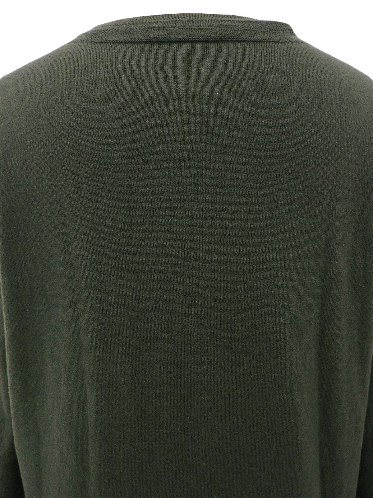 ロゴ刺繍カーディガン カーキ