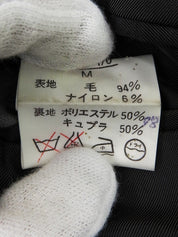 ツイードチェックパターンエルボーパッチジャケット ベージュ