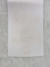 Monogram Pattern Short Sleeve Top in White