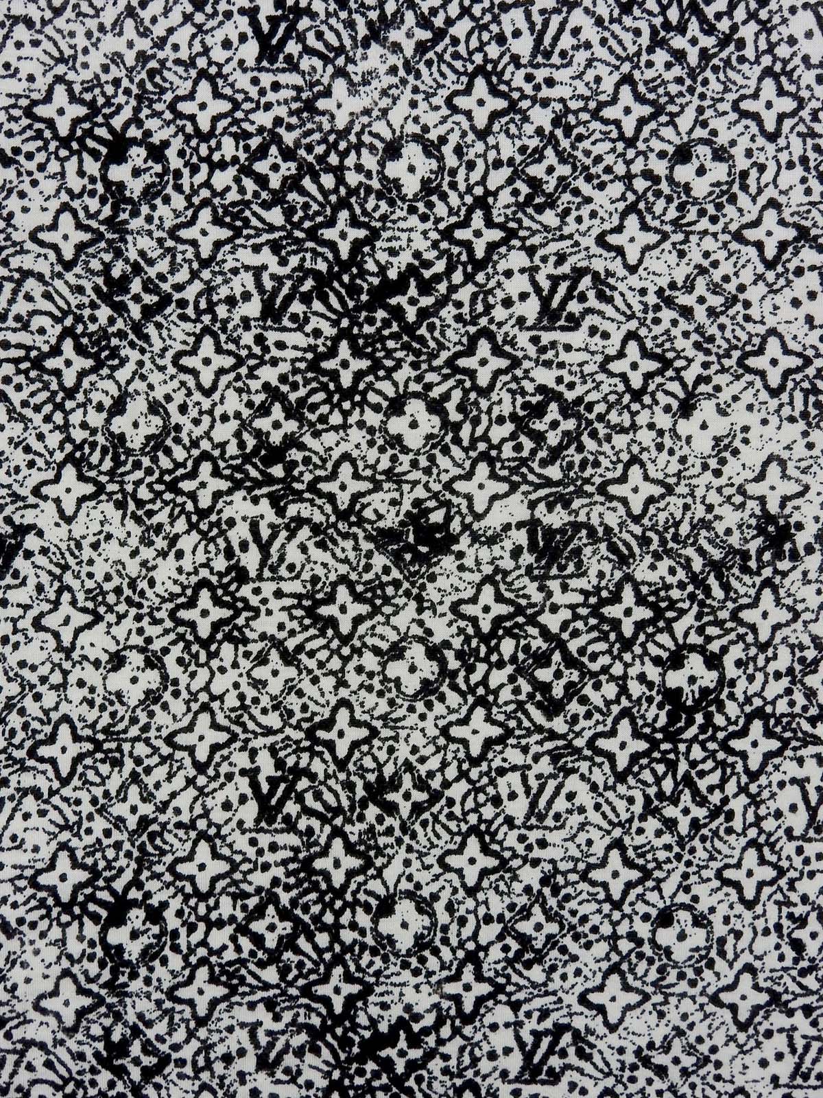 モノグラムパターン半袖トップス ホワイト