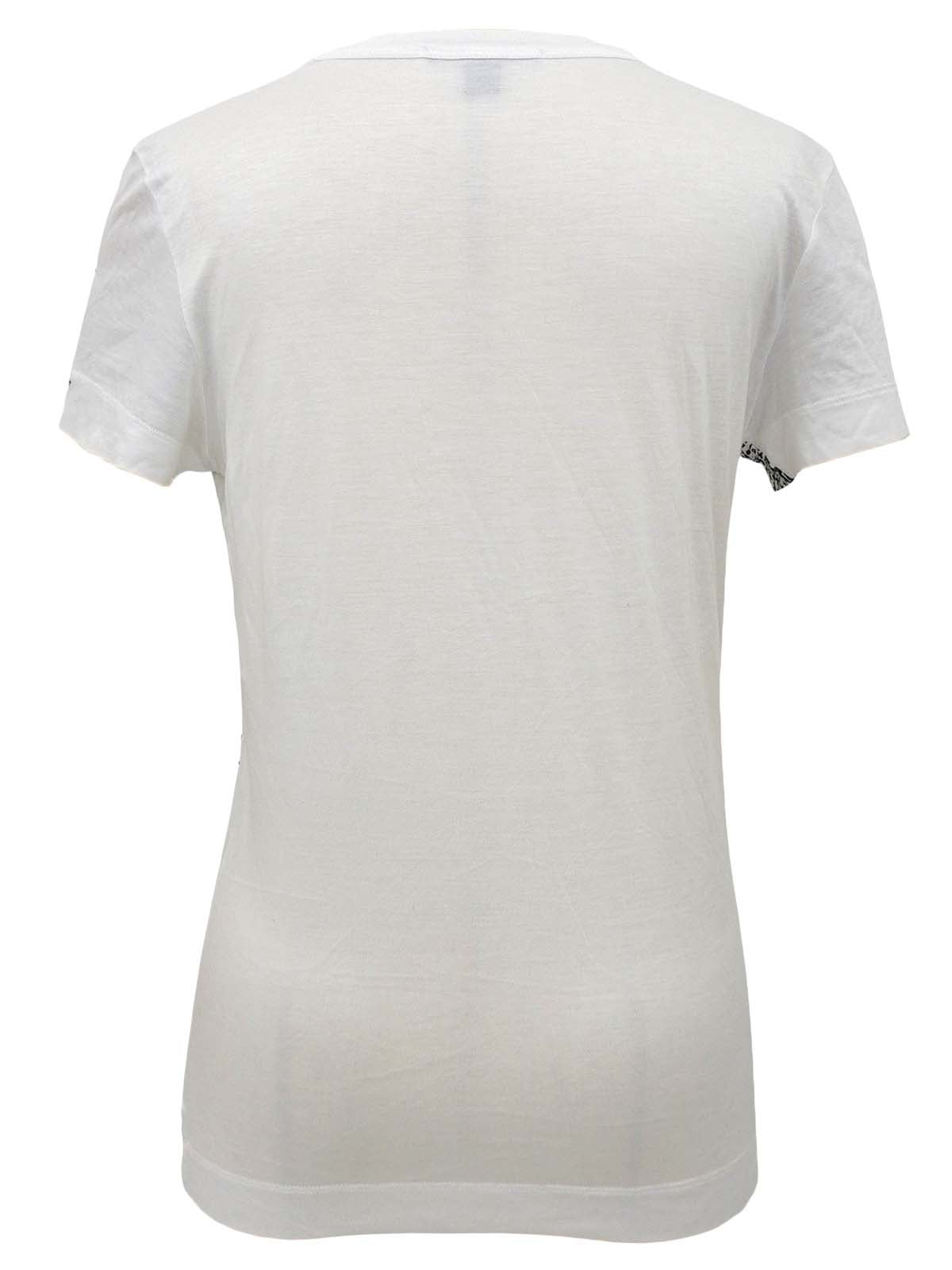 モノグラムパターン半袖トップス ホワイト