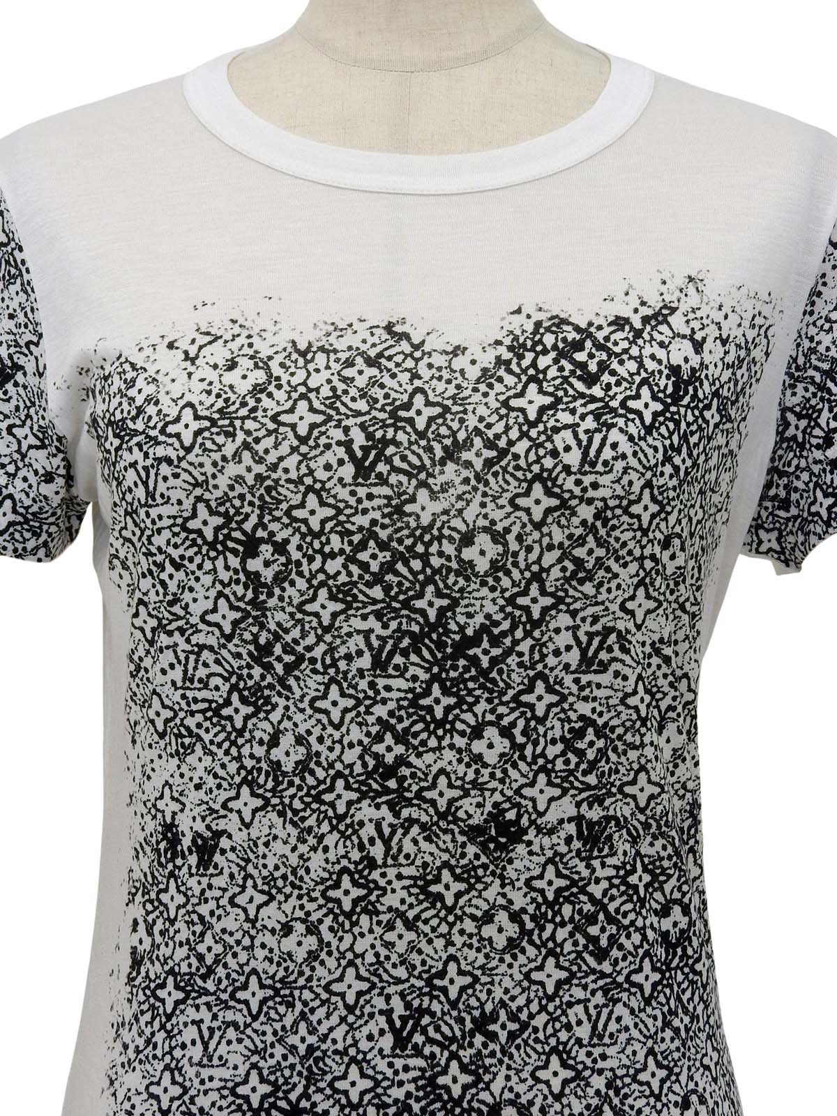 モノグラムパターン半袖トップス ホワイト