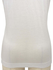 Monogram Pattern Short Sleeve Top in White