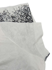 Monogram Pattern Short Sleeve Top in White