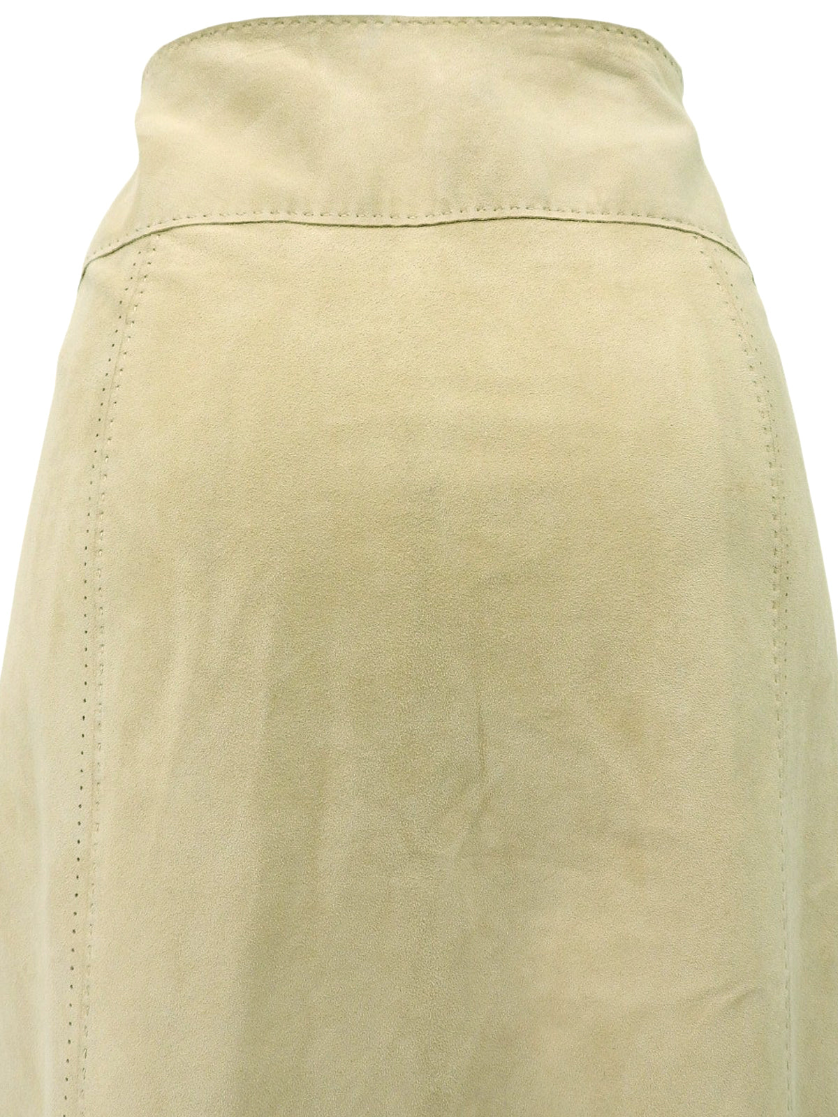 スエードベルテッドフリンジスカート ベージュ