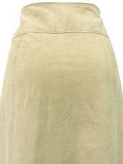 スエードベルテッドフリンジスカート ベージュ