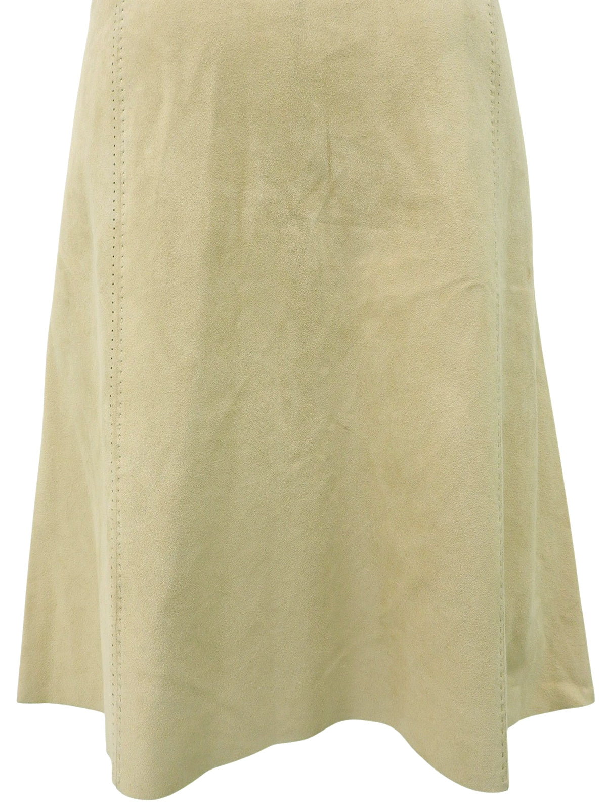 スエードベルテッドフリンジスカート ベージュ