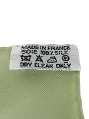 カレ90 RETOUR ALA TERREパターンスカーフ カーキ