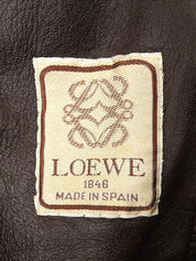 ムートンロゴボタンロングコート ブラウン