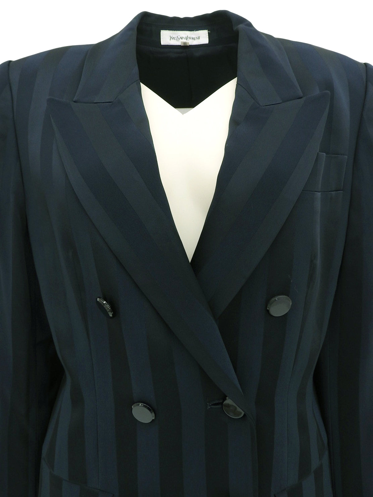 ストライプパターンジャケット ネイビー