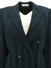 ストライプパターンジャケット ネイビー