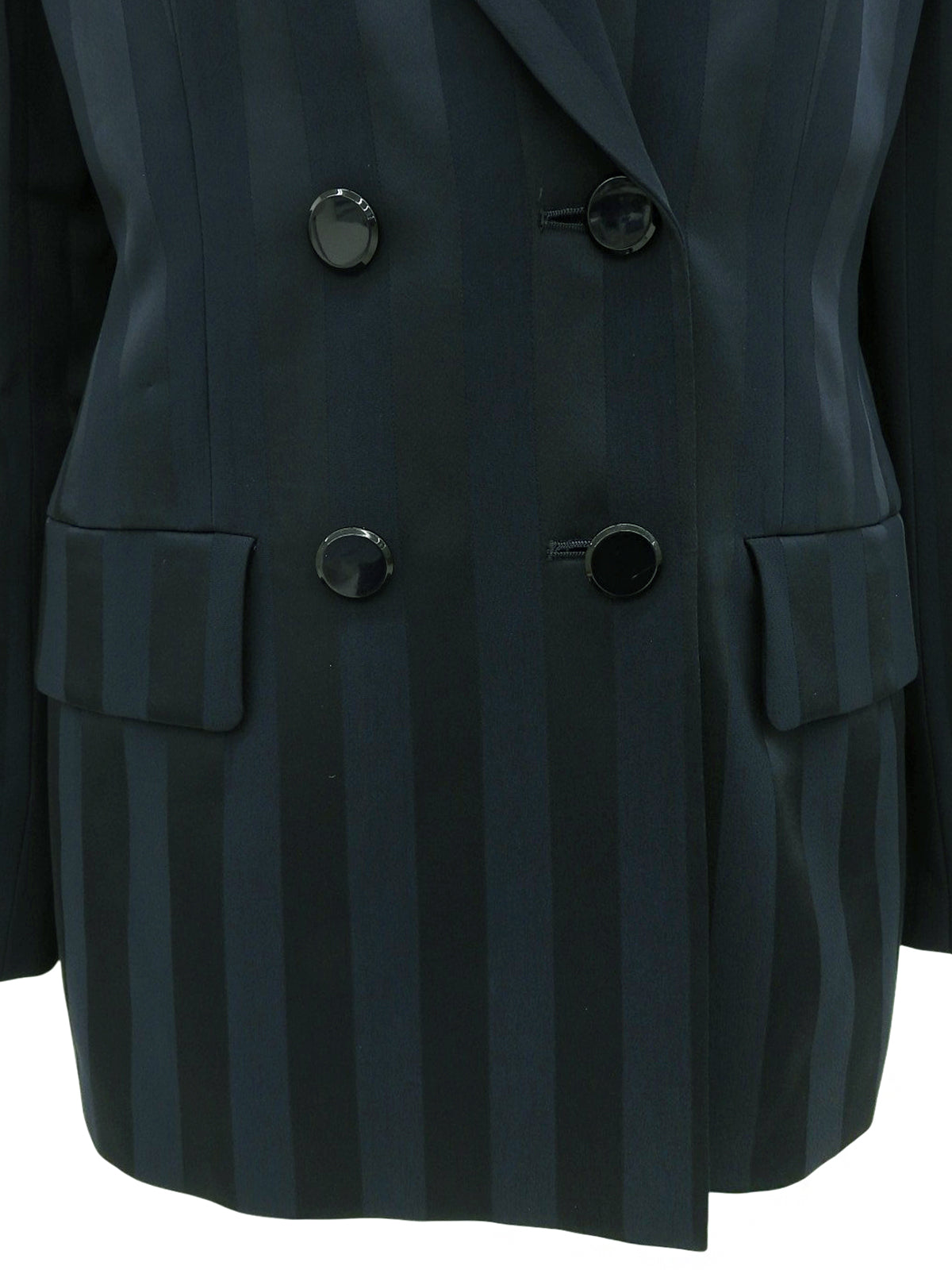 ストライプパターンジャケット ネイビー